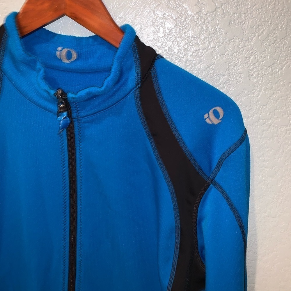 Pearl Izumi Men’s Blue Reversible Zip Front Athletic Biking Cycling Sweater XL - Picture 3 of 5